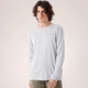 Archaeoptera Bird (Arc'teryx)/Männer Cormac50+ Schutz, sonnen atmungsaktiv, schnell trocknend, langhaftes T-Shirt X9719 Offizielles Flaggschiff authentisch polar weißer weißer arktische Seidenheider m