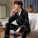 Modal Pure Cotton Pyjamas Herren Frühlings- und Herbst-Langarm-Herbst- und Jugend-Plus-Size-Herbst- und Winter-Strickjacke Casual Home Clothing Set Y6629 L (105-130jin [Jin gleich 0,5 kg]) gleich groß