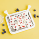 Fried yogurt machine Food grade fried ice machine Homemade fried yogurt ice cream machine Small children's DIY mini plug-in Super large size [316 medical grade] Cream white + shovel