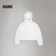 Chaqueta corta de lluvias para hombres y mujeres a prueba de viento con capucha con capucha con capucha con capucha para hombres y mujeres lohja chaqueta corta/15780 blanca suave s 160/88a (tamaño demasiado grande)