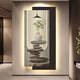 Yonghuan Modern Light Luxus -Eingangsdekoration Malerei Einfaches LED -Lampe Hängende Malerei neben der Tür 2025 Neues Wandbild T12350 80*160 cm Power Bank Fernbedienung UV -Schnitzen + Kristall