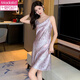 Modal Damen Pyjamas Fraueneiseice Seide glatte hautfreundliche weiche Hosspannung Nachthemd sexy neue Sommer Dünne atmungsaktive Heimkleidung 11949 m