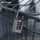 Goode (GUTE) password lock suitcase customs padlock household luggage lock student dormitory cabinet gym lock small lock head gray TSA customs lock protect luggage safety