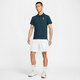 耐克（NIKE）网球服上衣POLO衫男夏季新款运动短袖翻领T恤 深海蓝FZ6908-478 XL