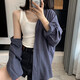 霏斯诗町白色吊带背心女螺纹棉夏季内搭外穿无袖t恤运动遇见打底上衣女装 白色
