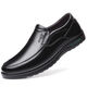 
YRC Yierkang's new summer hollow sandals toe layer cowhide middle-aged and elderly dad's shoes breathable shoes 9887 hollow black 40