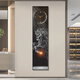 Lan Diando caballos y caballos en el ático Pintura decorativa Sala de estar Caballos para el corredor Chenggong Aisle Estrecho de tiras largas Luces colgantes Luces colgantes Ldy6197 + Reloj 35*140 cm Estilo vertical + espejo de película templada