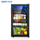 AUX 90 liter ice bar single door refrigerator mini small tea cabinet household tea cigar constant temperature refrigeration and preservation cabinet wine cabinet black