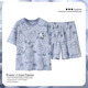Jingpufei Sweet Pyjamas für Frauen im Sommer kurzärmelige süße Heimkleidung Set 2025 Guangzhou Dreizehn Zeilen 683 schlafender Hund 180 xl Code [vorgeschlagen 112-125jin [Jin gleich 0,5 kg]]]