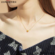 Peerless love Lao Fengxiang Lao Fengxiang gold K necklace 9999 gold temperament cat's eye transfer bead pendant pure gold versatile round bead head Lao Fengxiang cat's eye pendant (single pendant) Lao Fengxiang 0.01g