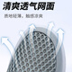 
Brigjing men's shoes for summer breathable one-foot old Beijing cloth shoes mesh lightweight soft sole dad walk travel sports net shoes black BRJ-12352 39