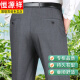 Hengyuanxiang Mulberry Seiden Sommer Dünne Streife Hose für Männer gerade losen eisenfreier Anzughose 9202 Marineblau 29 (2,2 Fuß)