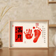 One-year-old baby's hand and foot prints, one-month-old baby's hand and foot prints, painted feet, 100-day table setting souvenir, ritual sense, 100-day calligraphy, with ink pad A4 (21x29.7cm)