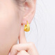 DL 1998 Fat Donglai same style alluvial gold Vietnamese baby's breath carved earrings brass gold-plated women's earrings baby's breath earrings