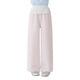 
moonkids girls summer pants children 2025 new summer dress striped wide-leg pants girls casual sweatpants lace straight pants two-pair [15292 pink + 15277 blue] 110 cm