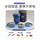 Termos lonchera aislada Grado alimento de acero inoxidable trabajador de oficinas aislada Azul oscuro 690 ml JBC-801