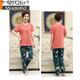 Modal Pure Cotton Pyjamas für Frauen im Sommer kurzärmelige Hose für feste Farbe Einfache Sommer Dünne lose Baumwollhauskleidungsstücke DNN2575 L [100-120jin [Jin entspricht 0,5 kg]]