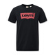 Couple de Levi's American lâche imprimement à la mode simple confortable Coton Coton Round Coure à manches courtes Black 0001 A9224-0001 M