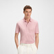 Boss Boss [Geschenk am chinesischen Valentinstag] [Gleiches Modell in Beckham] Herren 25-jähriger Herbst-Leinen-Polo-Shirt 673-Pink L.
