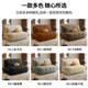 Chaogeshu Smart Electric Multifunktion Sofa Bett Balkon kleine Wohnung Wohnzimmerstudie Klappt Teleskope Dual-Purple-Einzelbett Außendurchmesser 1,1 Meter [Smart Electric + Storage] S-Dicked Leder [Wirbelsäulenschützer kokosnussbrauner Stil]