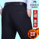 Pantalones para hombres de mediana edad de Tiger City Pantalones de lana Pantalones de ropa de hierro No Iron Pantalones de ocio Otoño e Invierno Estilo doble plisado Doble #9918 Negro Black Blue Fall y Winter Grueso Estilo adecuado para 29 2 pies 2 Círculo de cintura