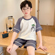 G.DuckKids Pyjamas pour enfants Boys Summer Suit à manches courtes à manches courtes Enfants de taille moyenne 12 ans Garçon à la mode des vêtements à domicile Sum