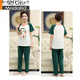 Modal Pure Cotton Pyjamas für Frauen im Sommer kurzärmelige Hose für feste Farbe Einfache Sommer Dünne lose Baumwollhauskleidungsstücke DNN2575 L [100-120jin [Jin entspricht 0,5 kg]]