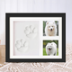 Pet paw print commemorative photo frame cat and dog ink pad colorful hand and foot print diy souvenir stamp pad seal photo hand and foot print photo frame (white) + ink pad gift box