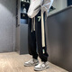Chang Luzhu 2025 boy spring and autumn style casual long pants handsome teenager sports pants junior high school high school children trendy hoodies CK653 black (spring and autumn style) quality assurance M (80-110Jin [Jin equals about 0.5 kg])