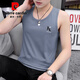 Pier Cardin Men's Gile in Summer Wear Cotton Men's Vêtements 2025 Nouveau T-shirt sans manches sportif pour les jeunes de style mince pour les hommes M9793 Green 3XL [Suggestions: 145 à 160 Jin [Jin est égal à 0,5 kg]]]