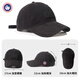 SCOTT GOOSE Baseball Cap Women's 2025 New Fashion Simple Personality Showing Face Small Retro Sunscreen Peaked Cap Korean Version Versatile Hat Dark Black M Adjustable (54-60cm)
