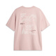 李宁短袖T恤情侣款夏季棉质潮流百搭宽松圆领上衣AHSU679 粉色 2XL (185)