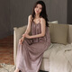 Hanrui Summer Jacquard Cool Skinsy Friendsy Sexy Kinegown Sexy Ladies Home Flouge Платье A13116 M