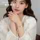 
HONEYGOLD Honey Gold Jewelry Gold Foot Gold Ancient Method Colorful Rhyme Bracelet HGA1595 Working fee 190 yuan/piece 3.84g