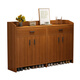 Armoire à chaussures oumao Porte ménage 2025 Nouveau modèle Entrée intégrée Mur Entrée Mur de rangement ménage multicouche Armoire d'entrée épaissie 90 cm Trois portes Deux verres Starry Sky Grey
