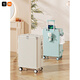 Xiaomi (MI) high-value suitcase 22-24-inch boarding case 20-inch suitcase multi-function trolley case 2025 new luggage Moonlight white-LH3100 20-inch [USB charging + cup holder/no side lifting hook