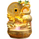 PHTY Treasure Pot Feng Shui Ornements pour la richesse de richesse ménagers Rockery Fountain Fountain Fountain Fouling Water pour générer des roues de richesse à roues d'ouverture Cadeau de pêche un seau de trésor d'or version standard W25
