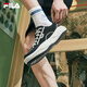 FILA 斐乐官方男鞋COOKIES复古帆布鞋2025夏新款曲奇鞋时尚休闲鞋 黑/奶白-BG 42