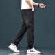 
Canelin Kiskha jeans men's four-season new fashion trendy brand slim pants for youth stretch straight pants for men handsome casual men 1048 black regular (77.9% cotton) size 32