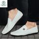 
Woodpecker Spring and Summer 2025 new Doudou shoes men's leather shoes Korean version driving shoes lazy shoes social trend casual men's shoes yellow 9880 39
