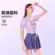 
Disney women's swimsuit professional student dress hot spring quick-drying slimming sun protection swimsuit D15125 purple mist gaze M