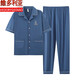 
Victoria's style men's pajamas pure cotton summer short-sleeved thin casual loose large-size cartoon student home clothing suit can be worn outside G3884 blue-short-sleeved trousers L [Recommended-120Jin[Jin equals 0.5 kg]]