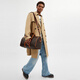 Coach / coach pour la voiture pour hommes imprimé gotham n ° 45 sac à bagages de grande capacité couleur truffe