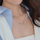 Lukfook Jewelry Platinum 950 Fulu Gourd Platinum Necklace Chain Clavicle Chain Price F63P0029DS 10.68g (including labor cost 1143 yuan)