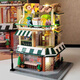 
Cute home building blocks street view garden hotel assembled toys house villa girl model ornaments New Year birthday gift children Wangwang apartment-1048 pellets Delivery lighting
