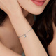 Lukfook Jewelry Platinum 950 Geometric Illusion Triangle Platinum Bracelet AB Chain Gift Price F63P0021DS 2.70g (including labor cost 321 yuan)