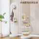 Full Pin House Rotating Dressing Mirror Full-body Floor-standing Mirror Home Bedroom Clothes Rack Mirror Integrated Fitting Mirror Vertical White 46