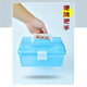 Hardware tool box, household multi-functional storage box, car-mounted plastic portable electrician stainless steel box, small belt lock, mini tool box