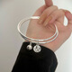 FU Brand Bell Bell Bracelet Double Ring Female Niche Bracelet Ins New Niche Design Tempérament haut de gamme Tempérament Simple For Girlfriend M1479 [Double Ring Blessed Bracelet 1 Package]