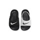 Nike (Nike) Официальные мальчики и девочки Kawa Baby Sandals Summer Sandals Beach Baby Легко надевать и снять DM0974 100 белых/черных/черных 25